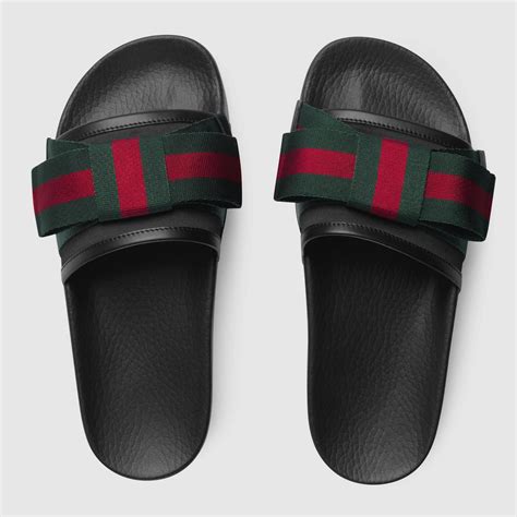 gucci slides with the bow|Gucci bow tie slides.